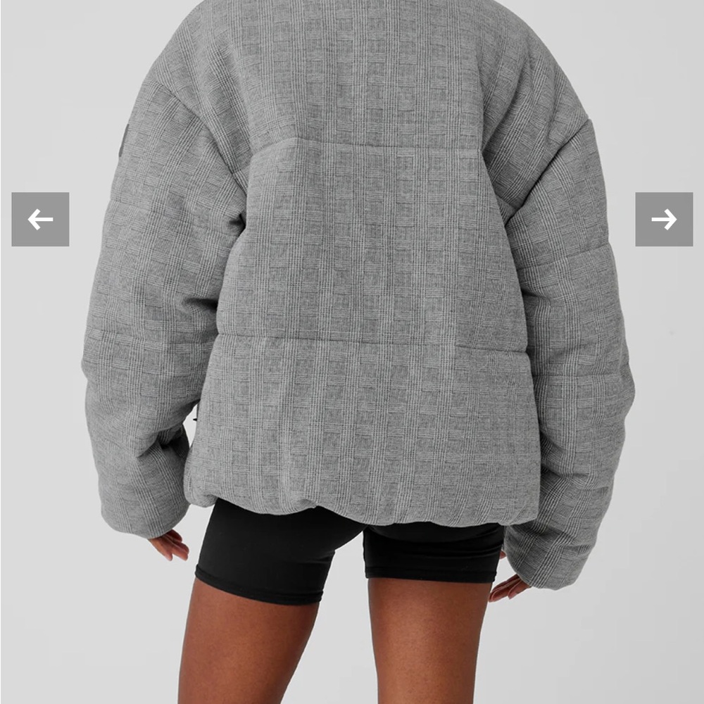 ALO Yoga Quilted Puffer Jacket in Gray - Picture 2 of 8